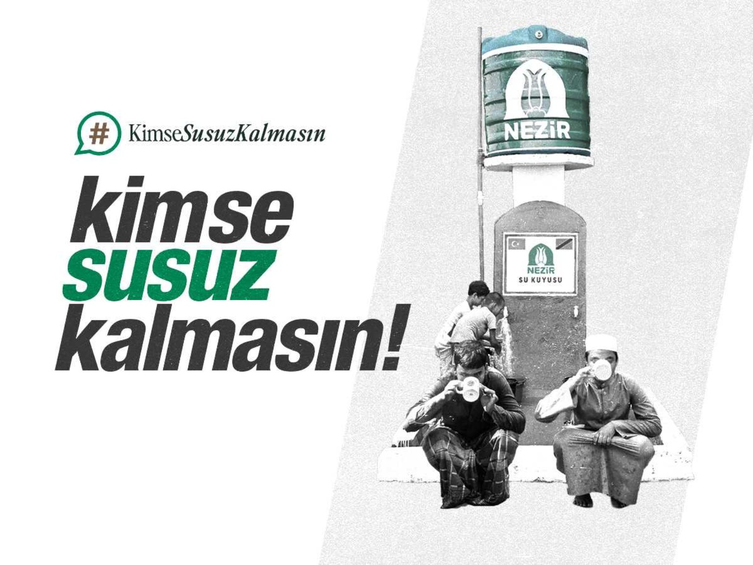 Kimse susuz kalmasın su kuyusu kampanyası — Nezir