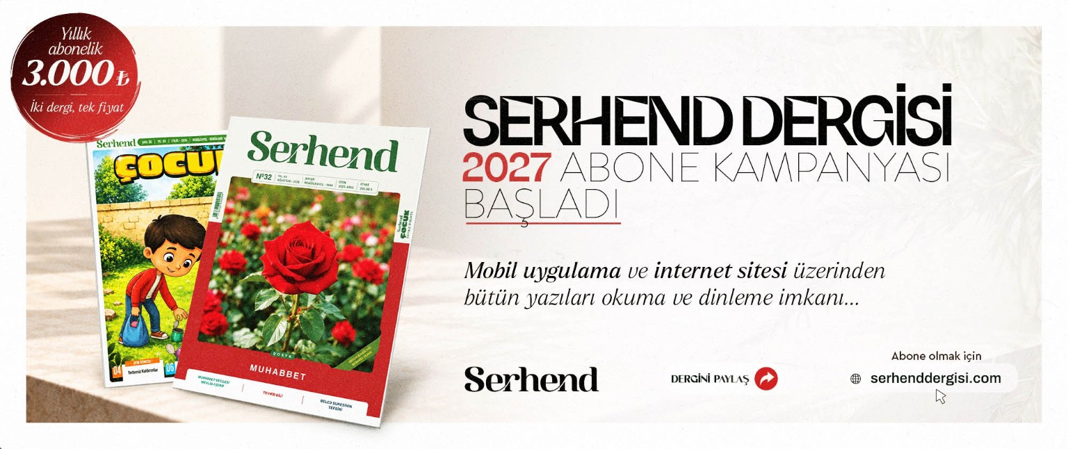 Serhend Dergisi 2027 abonelik kampanyası