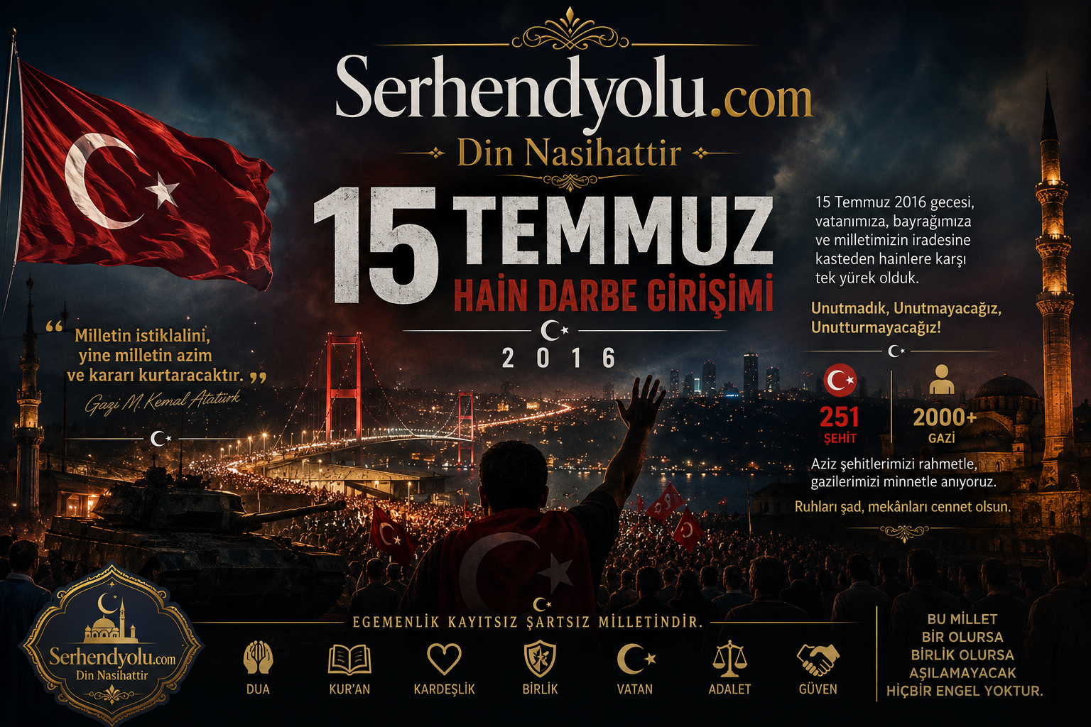 15 Temmuz: Milletin İradesine Sahip Çıktığı Gece